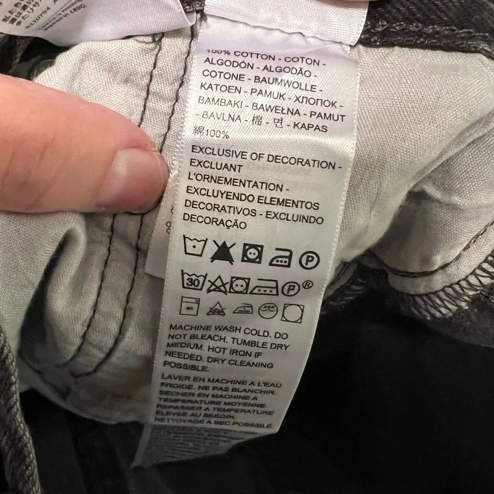 Levi's Men's Black 501 High Rise Straight Leg Jeans NWT 30 X 30 #1521
